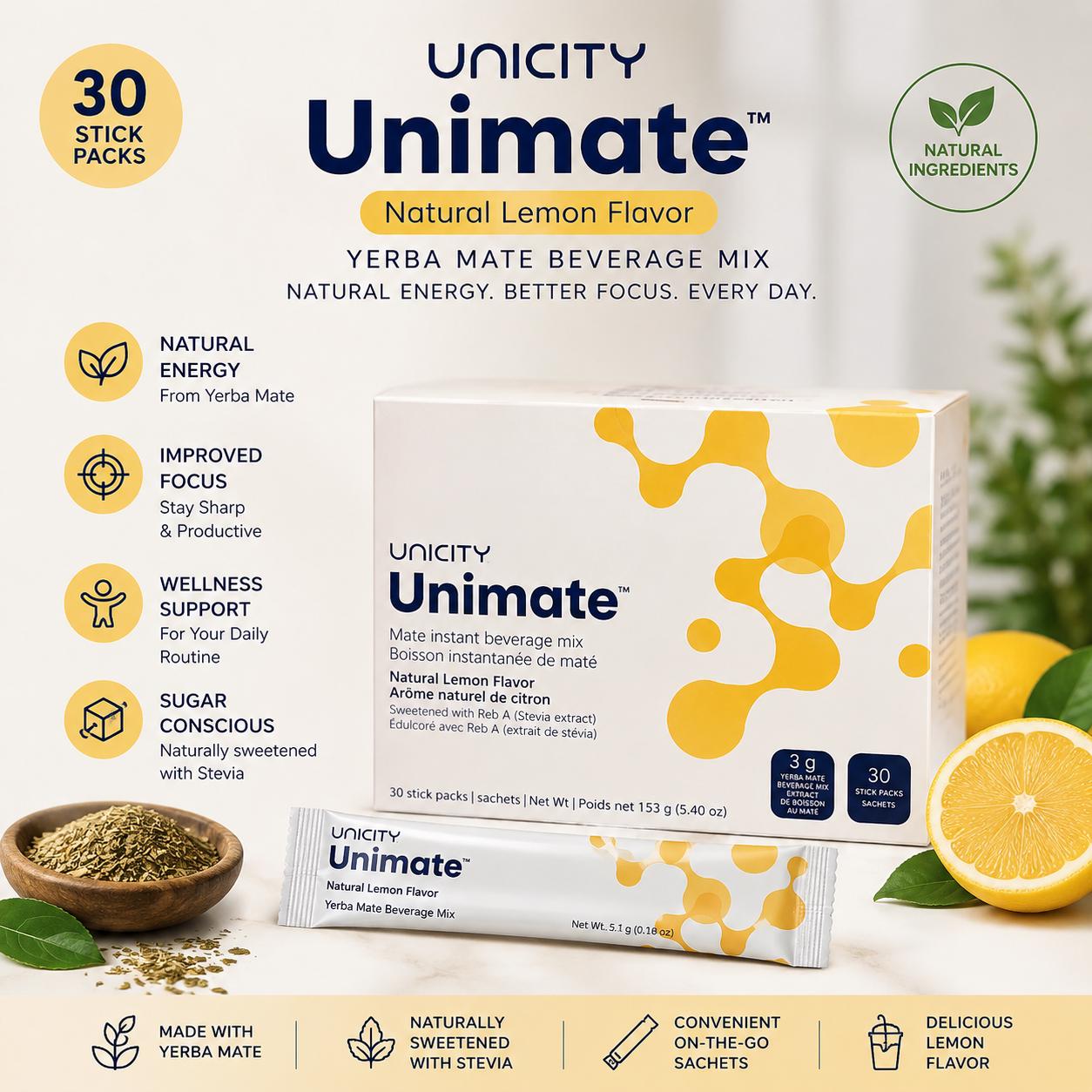 Unicity Unimate Lemon 30スティック 値下げ不可 ユニシティ ユニマテ