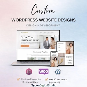 Custom WordPress Website Design | Elementor Business Sites | Mobile Friendly SEO Development