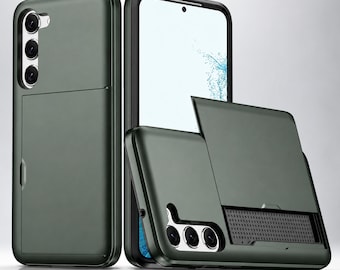 Shockproof Wallet Phone Case With Card Holder Slot For Galaxy Ultra Plus Cover