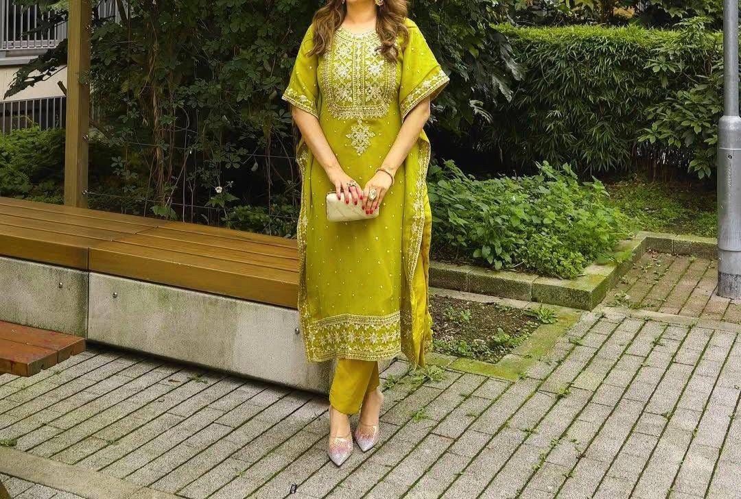 lime green kaftan dress HELENA KAFTAN LIME GREEN