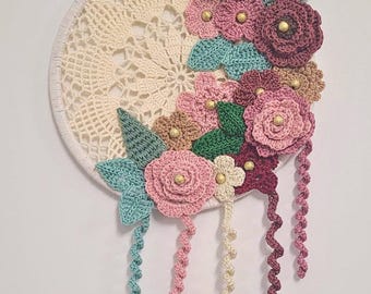 Handgjord spetsringdekoration