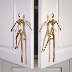 Human Figure Cabinet Knobs Decorative Drawer Pulls Artistic Furniture Hardware Unique Cabinet Handles Dresser Pulls Home Decor Upgrade