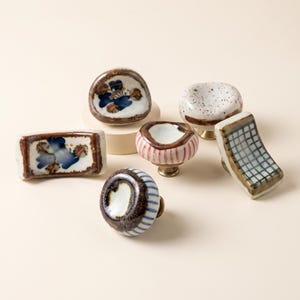 Ceramic Cabinet Knobs Drawer Knobs Kitchen Hardware Furniture Handles Cupboard Knobs Decorative Pulls Dresser Hardware Home Decor Upgrade
