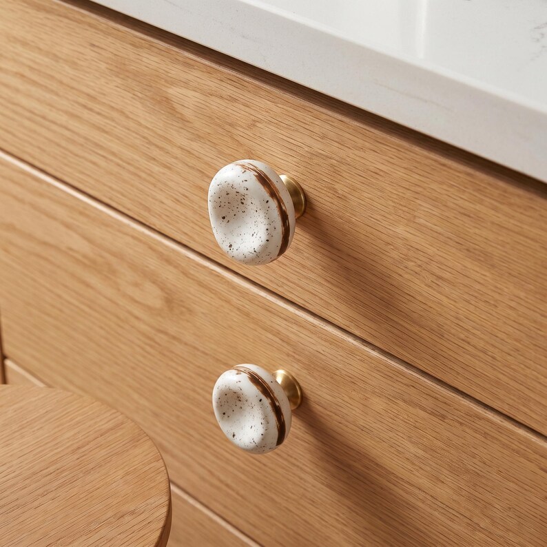 Tiradores de cerámica para armarios, pomos para cajones, herrajes de cocina, tiradores para muebles, pomos para armarios, tiradores decorativos, herrajes para cómodas, decoración del hogar. imagen 4