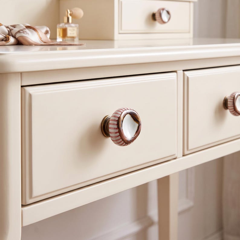 Tiradores de cerámica para armarios, pomos para cajones, herrajes de cocina, tiradores para muebles, pomos para armarios, tiradores decorativos, herrajes para cómodas, decoración del hogar. imagen 5