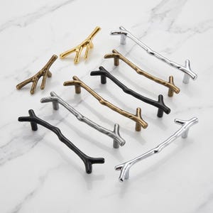 Branch Cabinet Handles Decorative Drawer Pulls Nature Inspired Furniture Hardware Kitchen Cabinet Knobs Dresser Pulls Home Decor Upgrade