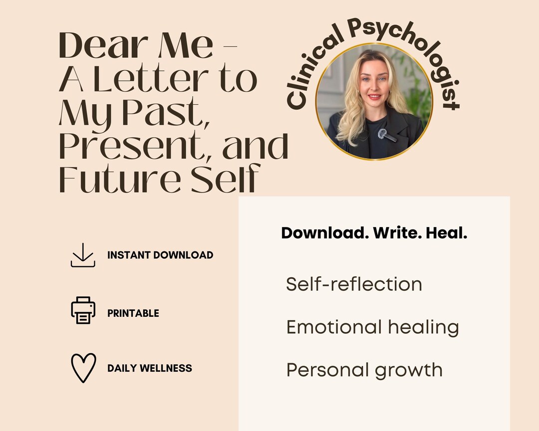 Dear Me Letter.pdf Dear Me Letter Template PDF, Self Compassion Journaling, Inner Child ...