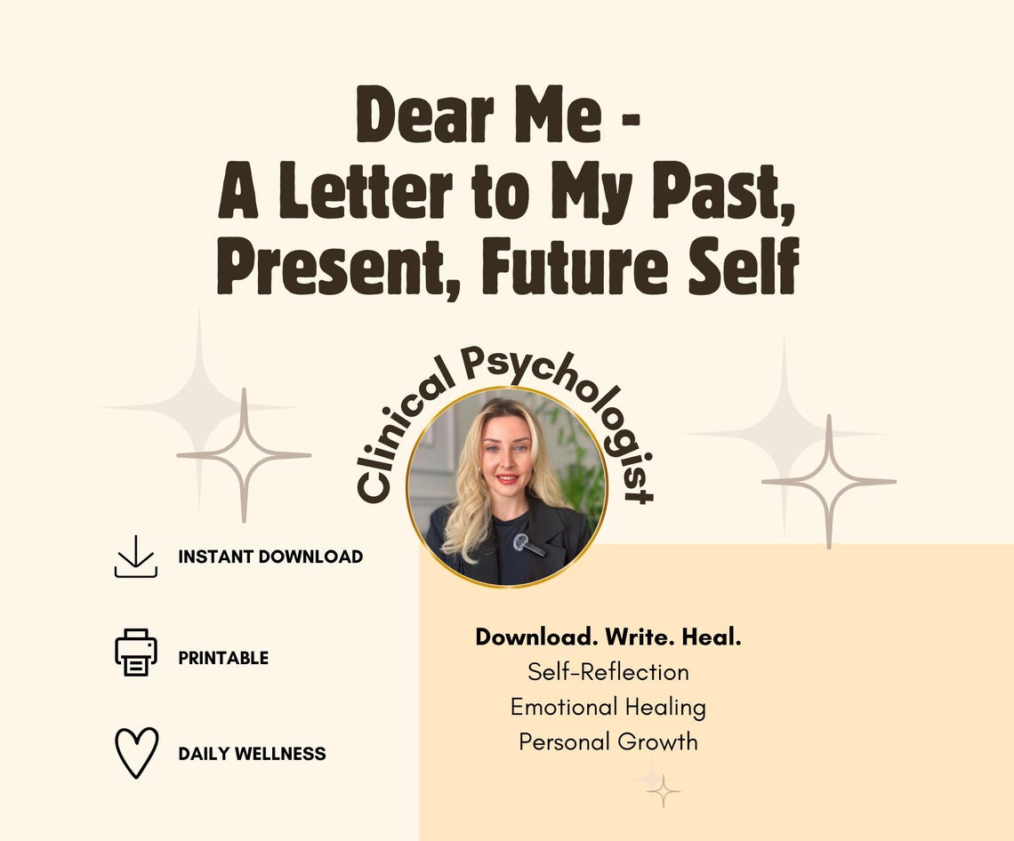 Dear Me Letter.pdf Dear Me Template, Inner Child Healing, Letter to My Future Self ...