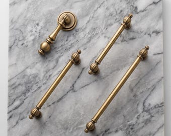 Vintage Cabinet Handle Drawer Pull Antique Furniture Hardware Kitchen Cupboard Handle Classic Wardrobe Pull Traditional Home Decor Upgrade