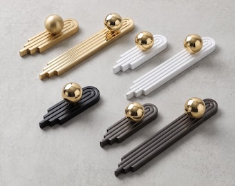Art Deco Cabinet Knobs Drawer Pulls Vintage Furniture Hardware Kitchen Cupboard Handles Decorative Cabinet Accessories Home Renovation