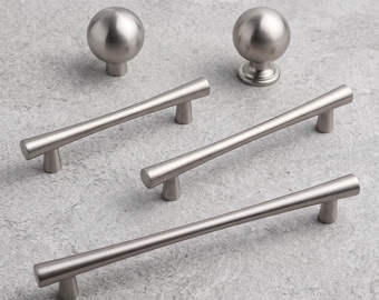 Modern Cabinet Handles Drawer Pulls Minimalist Furniture Hardware Kitchen Cupboard Handles T Bar Pulls Dresser Wardrobe Home Improvement