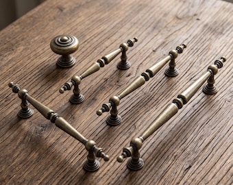 Vintage Cabinet Handles Drawer Pulls Antique Furniture Hardware Kitchen Cupboard Pulls Classic T Bar Handles Dresser Wardrobe Home Upgrade