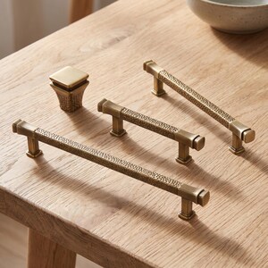 Textured Cabinet Handles Drawer Pulls Modern Kitchen Hardware Furniture Handles Decorative Cabinet Pulls Dresser Hardware Home Upgrade Decor