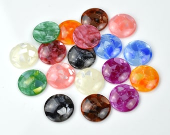10pcs 13x18mm Resin Cabochon Cover Marble Cameo Covers
