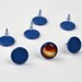 Stud Earrings -20pcs Blue Enamel Brass 12mm Round Earring Blank, Base Setting Stud Blank/Clips