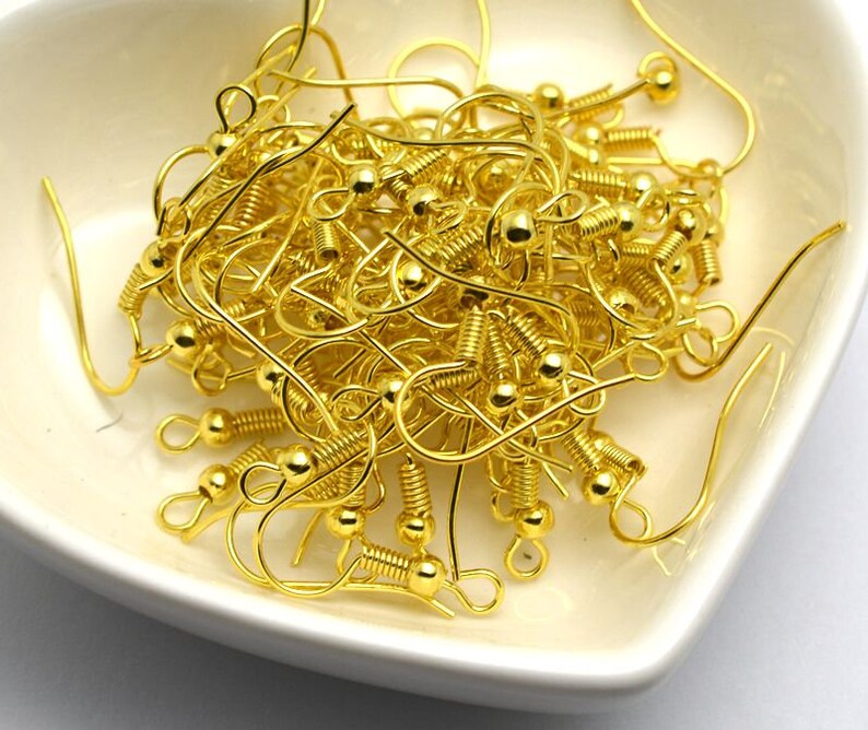 100pcs 20x17mm DIY Earring Findings / Earrings Clasps Hooks Etsy