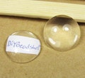 50pcs 12mm Clear Glass Cabochon Cover Cabs Charm Findings U108