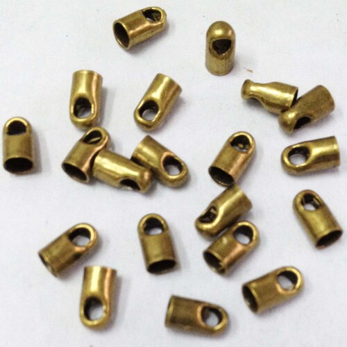 10 Silver End Caps Silver End Clasps Cord Jewelry End Caps Etsy