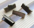Crimp Bead - 50pcs 16mm Antique Bronze Leather Fastener Clasp Jewelry Findings B509-3