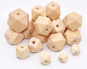 10x Beech Wooden 30mm LARGE hexagon beads wood timber pram garland DIY play gym 10x Beech Wooden 30mm LARGE hexagon beads wood timber pram garland DIY play gym