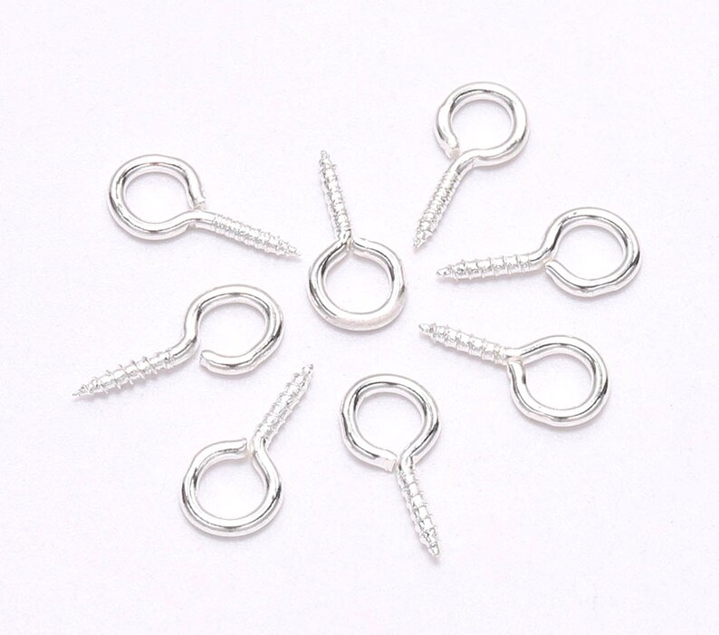 200pcs 8x4/10x5mm Small Eye Pins Screw Eyepins Hooks Eyelets Etsy
