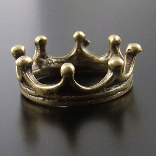 Antique bronze water crown charms and pendants 20pcs 18mm B106-1