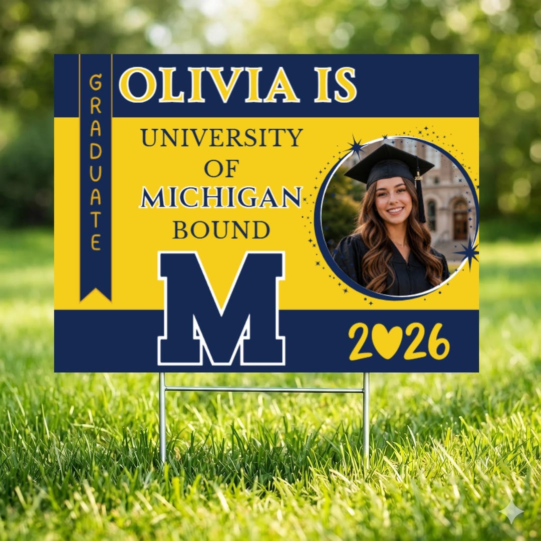 College Bound Yard Sign, Senior Graduation Sign, College Bound Gift ...