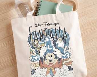 Fantasia Sorcerer Mickey Tote Bag, Walt Disney Fantasia Mickey Bag, Fantasia Mickey Tote, Disneyland Trip Tote Bag, Fantasmic Disney Tote