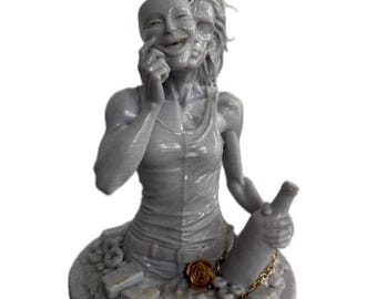 The Mask - Hidden Self Sculpture – Mental Health Gift,  Addiction Recovery Milestone, Therapy Office Decor
