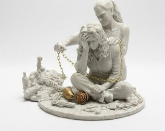 Addiction Recovery Sculpture – Sponsor Gift – Mental Health Art – Therapist Office Decor