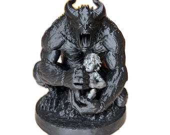 Monster I Created – Inner Demons, Trauma Art, Shadow Self Decor (Hand-Finished)