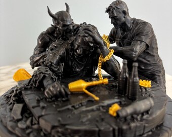 Pulled From the Edge – Addiction Recovery Sculpture, Sponsor Gift, Sobriety Milestone, Recovery Art