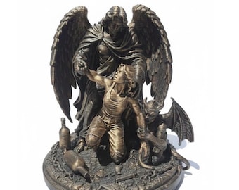 Lifted By Grace | Christian Angel Sculpture | Recovery Gift | Sobriety Anniversary | Faith Over Addiction | Mental Health Art