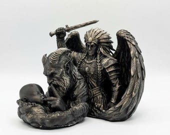 Invisible Battles - Guardian Angel Statue | Trauma Recovery Art | Mental Health Sculpture | Symbolic Healing Gift