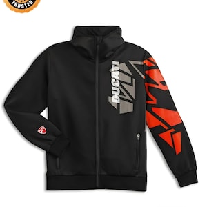 Ducati Jargon Sweatshirt Pullover Hoodie Black Red  | |  For riders.