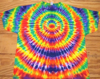 S M L XL 2XL 3XL 4XL 5XL 6XL Koszulka tie-dye, dziecięca, dla dorosłych, duży rozmiar tie-dye, tęczowa koszulka tie-dye WigWag