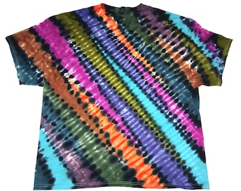 Camisa tie-dye, tallas S, M, L, XL, 2XL, 3XL, 4XL, 5XL, 6XL, para niños y adultos, tallas grandes, peluca tie-dye.