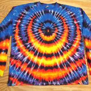 S M L XL 2XL 3XL 4XL 5XL 6XL Tie Dye Shirt, Kids, Adult, Plus size tie dye, Tie Dye WigWag Long Sleeve
