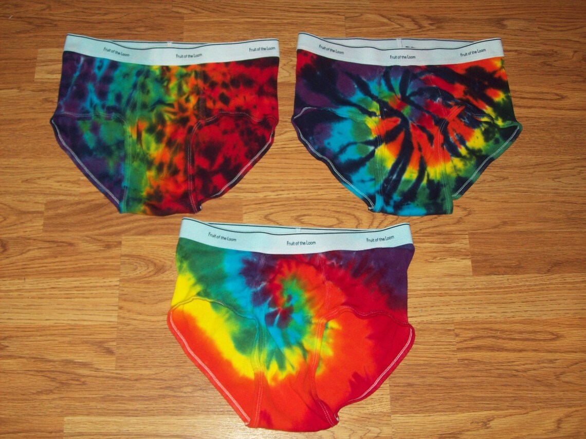 Tie Dye Brief Tie Dye Underwear Tie Dye Undies Tie Dye Etsy