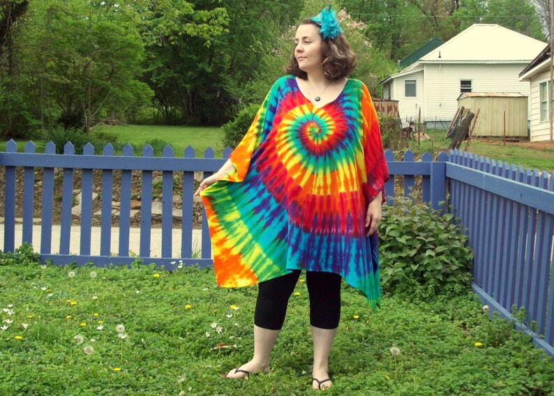 plus size tie dye dress