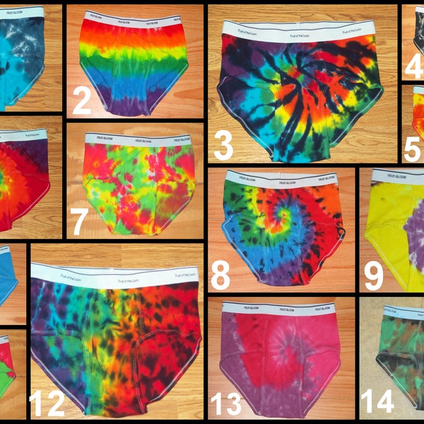 Tie Dye Underwear Etsy