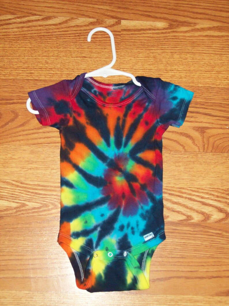 Tie dye onesie and blanket set all sizes Rainbow Tiger Etsy