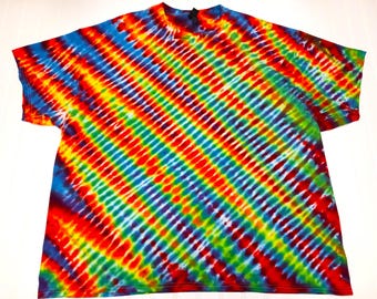 Camisa tie-dye, tallas S, M, L, XL, 2XL, 3XL, 4XL, 5XL, 6XL, para niños y adultos, tallas grandes, peluca tie-dye.