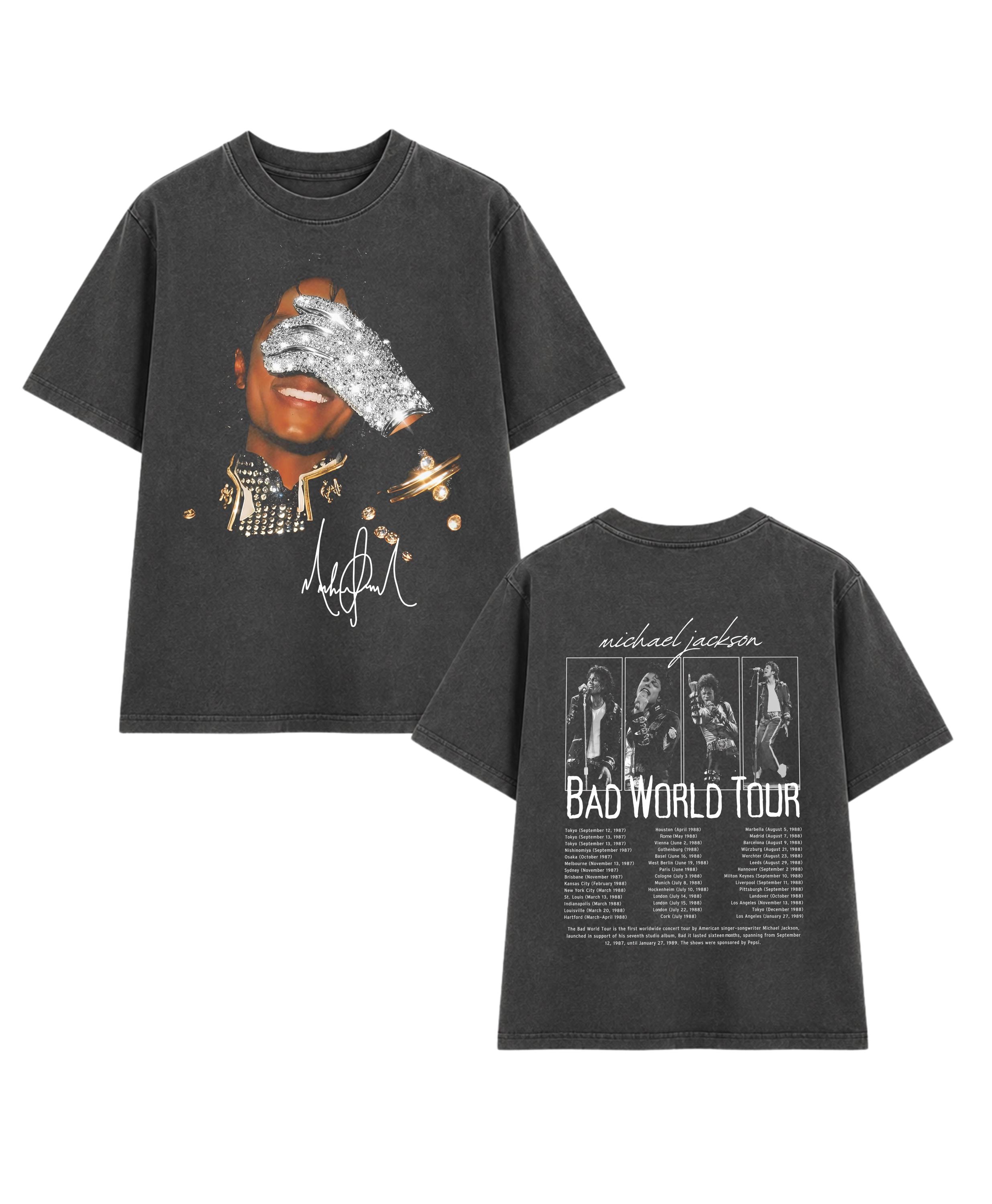 Michael Jackson Bad Tour T Shirt - Etsy