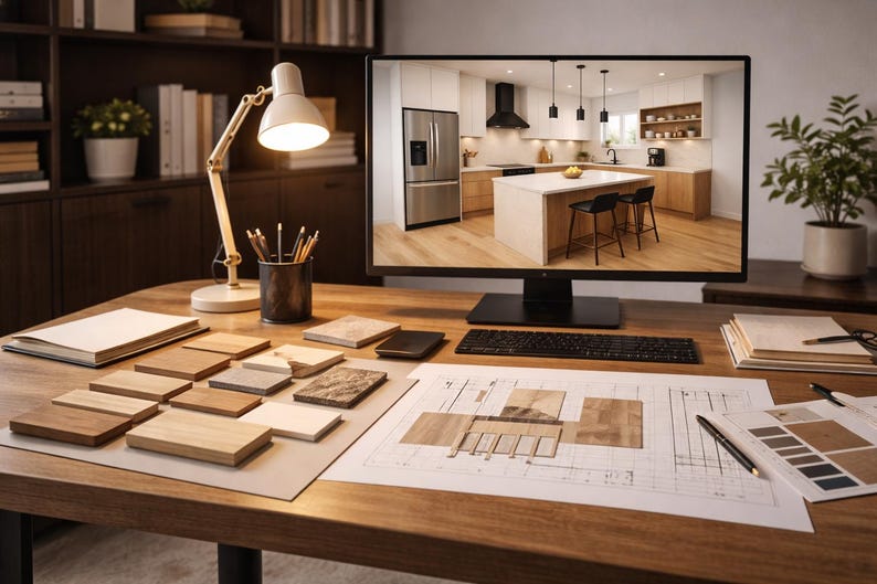 Custom Kitchen Design | 3D Kitchen Render | Kitchen Cabinet Plans | Cut ...