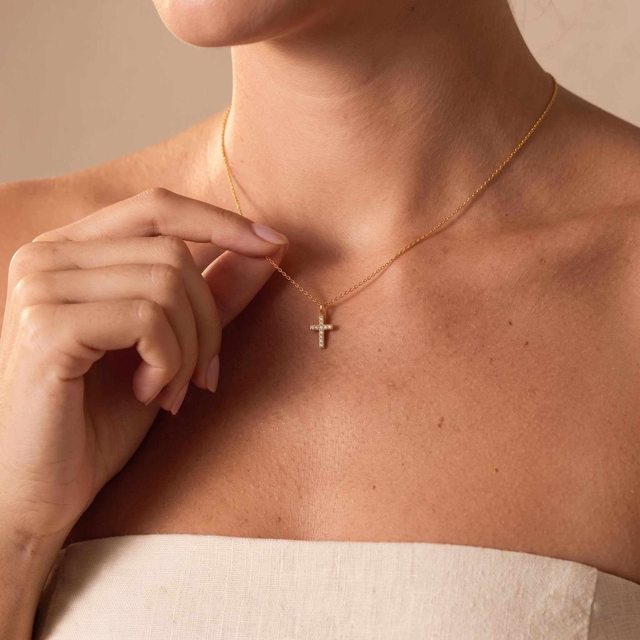 Clear Cross Chains - Etsy