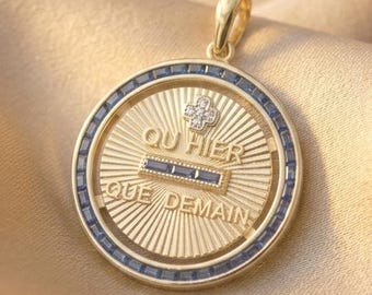 French Augis Love Charm 18k Gold 