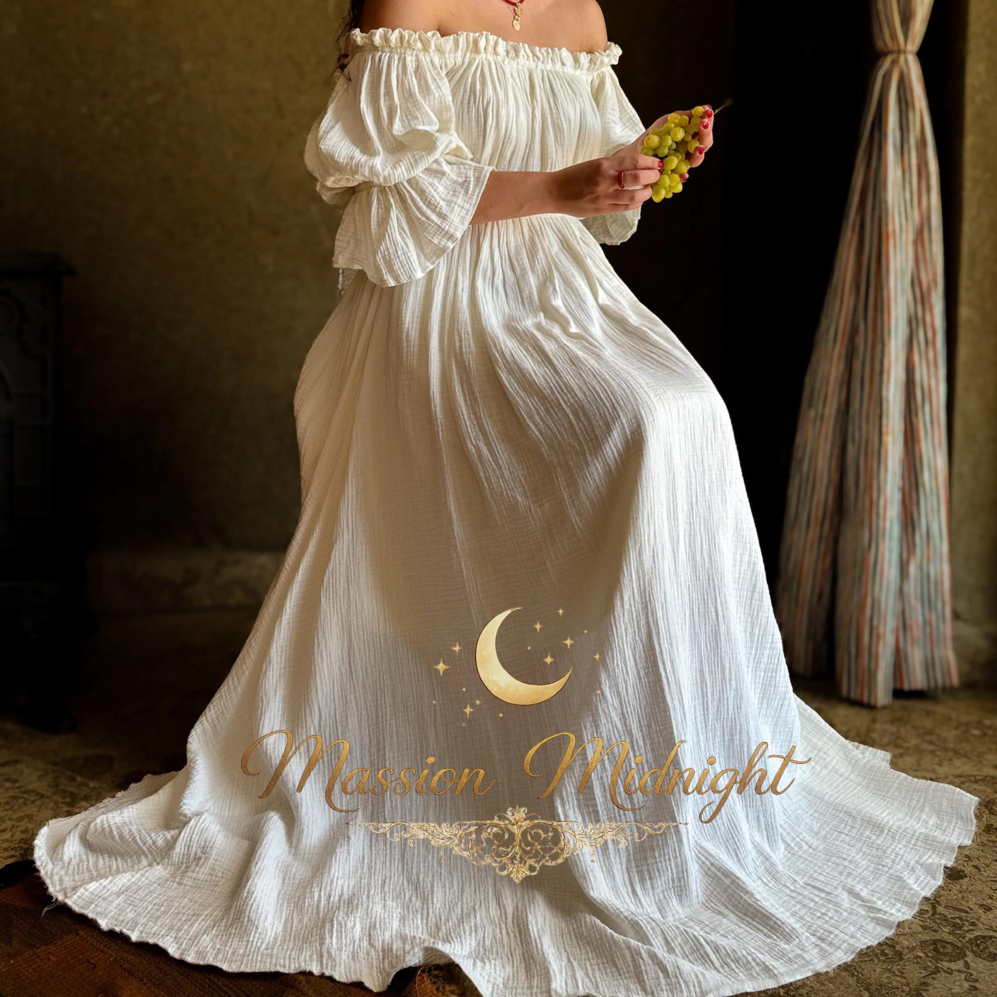 Milkmaid Dress White Cotton - Etsy