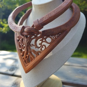 Viking Torque Rune – Handgemaakte Noordse Keltische ketting – Middeleeuwse fantasie sieraden – Bretons vakmanschap