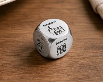 Food Decision Dice for Dad, What to Eat Dice, Funny Father’s Day Gift, Dinner Picker Dice, Unique Gift for Him